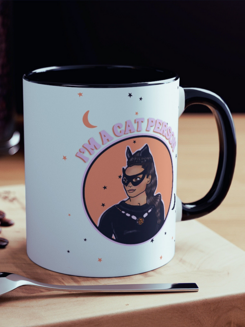 Retro I'm a Cat Person Coffee Mug