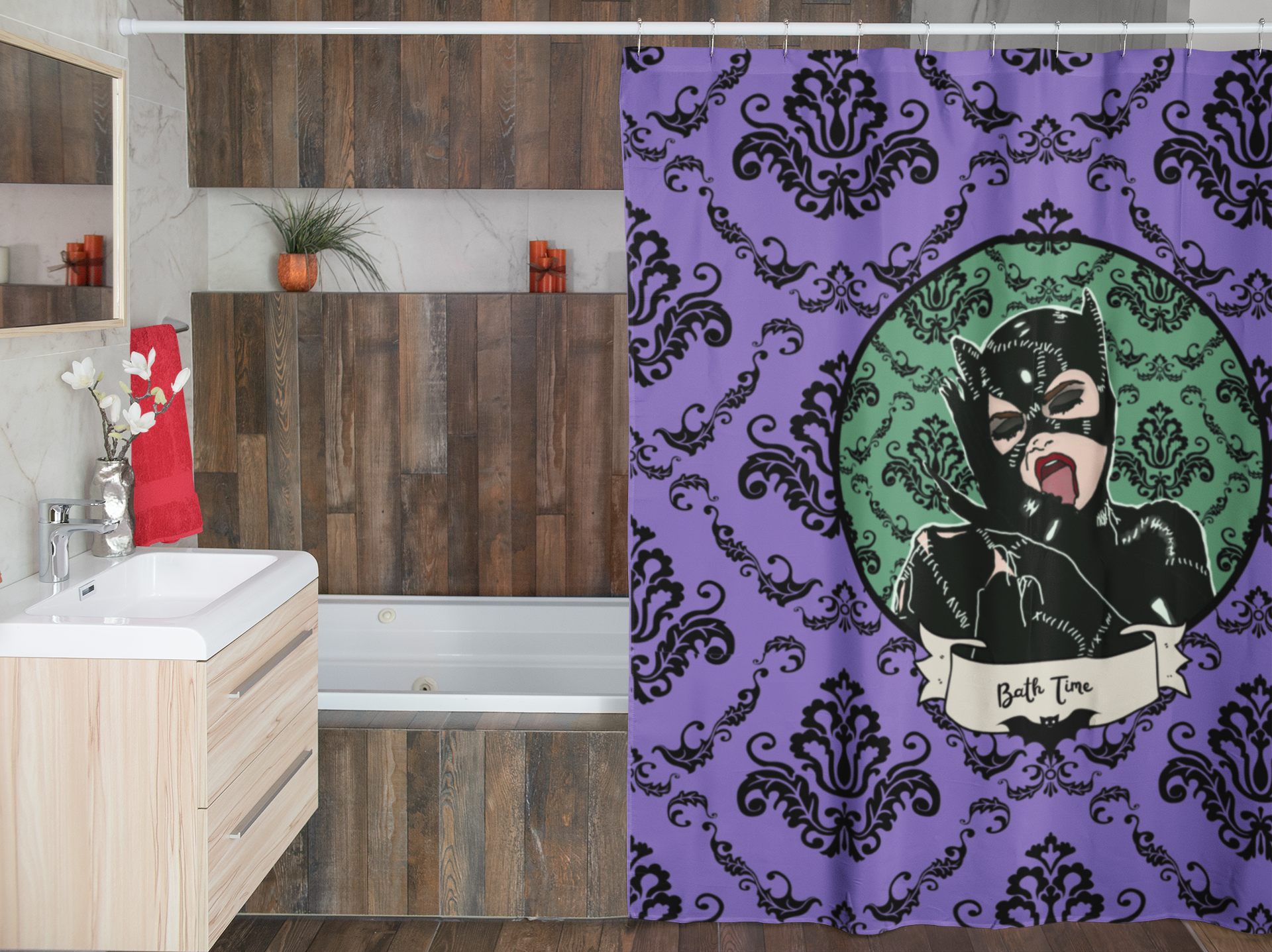 Bath Time  Shower Curtain