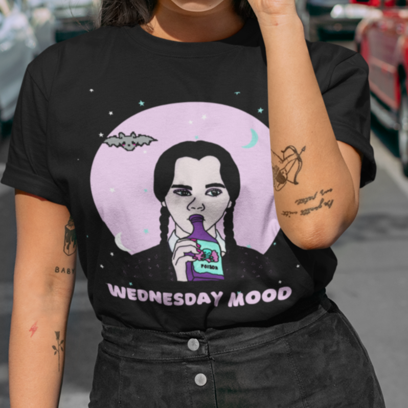 “Wednesday Mood” Wednesday Addams Unisex T-shirt