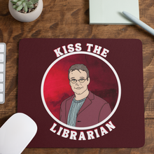 Load image into Gallery viewer, Giles &quot;Kiss the Librarian&quot; Mouse Pad
