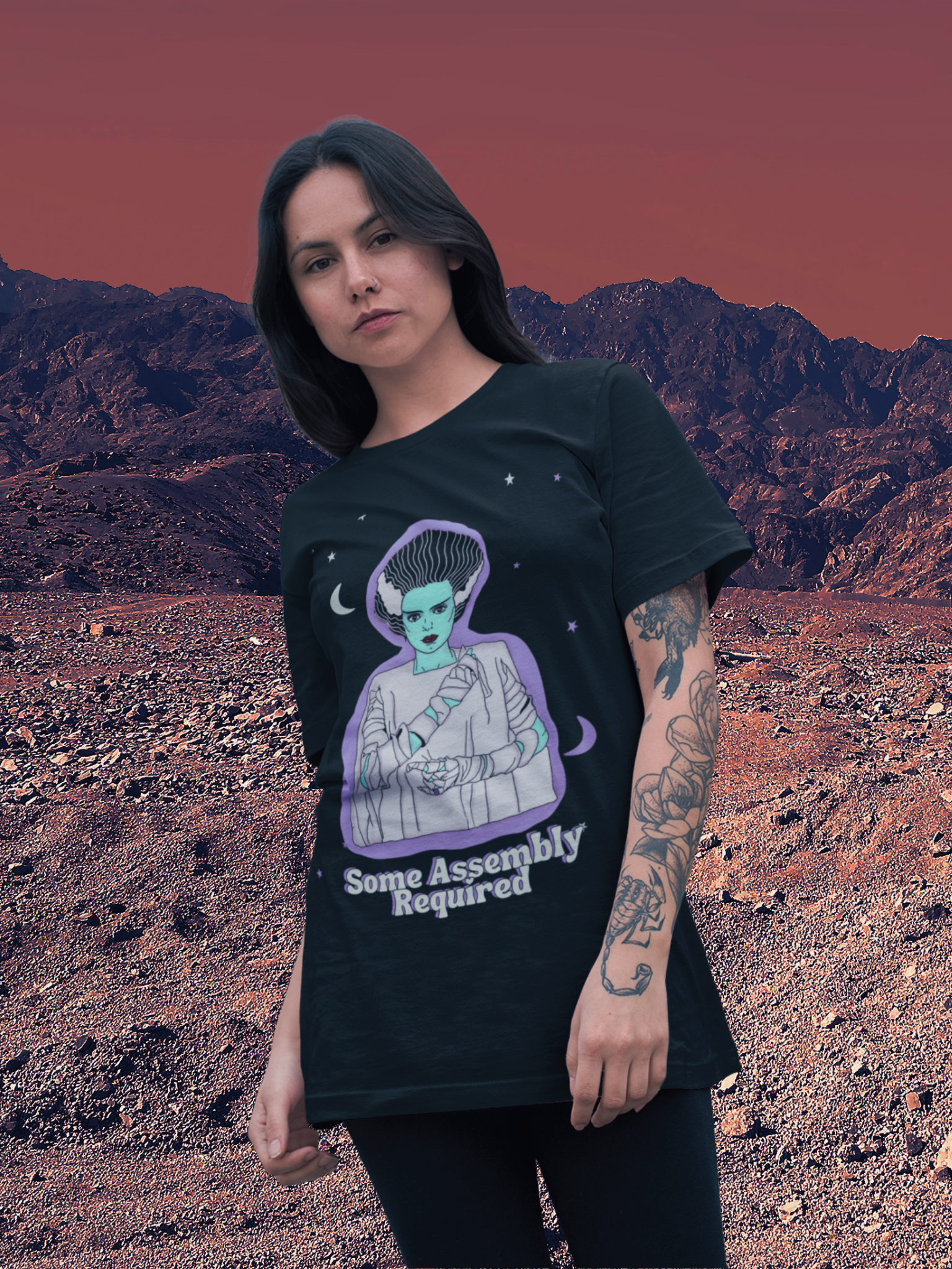 “Some Assembly Required” Bride of Frankenstein Super Soft T-shirt