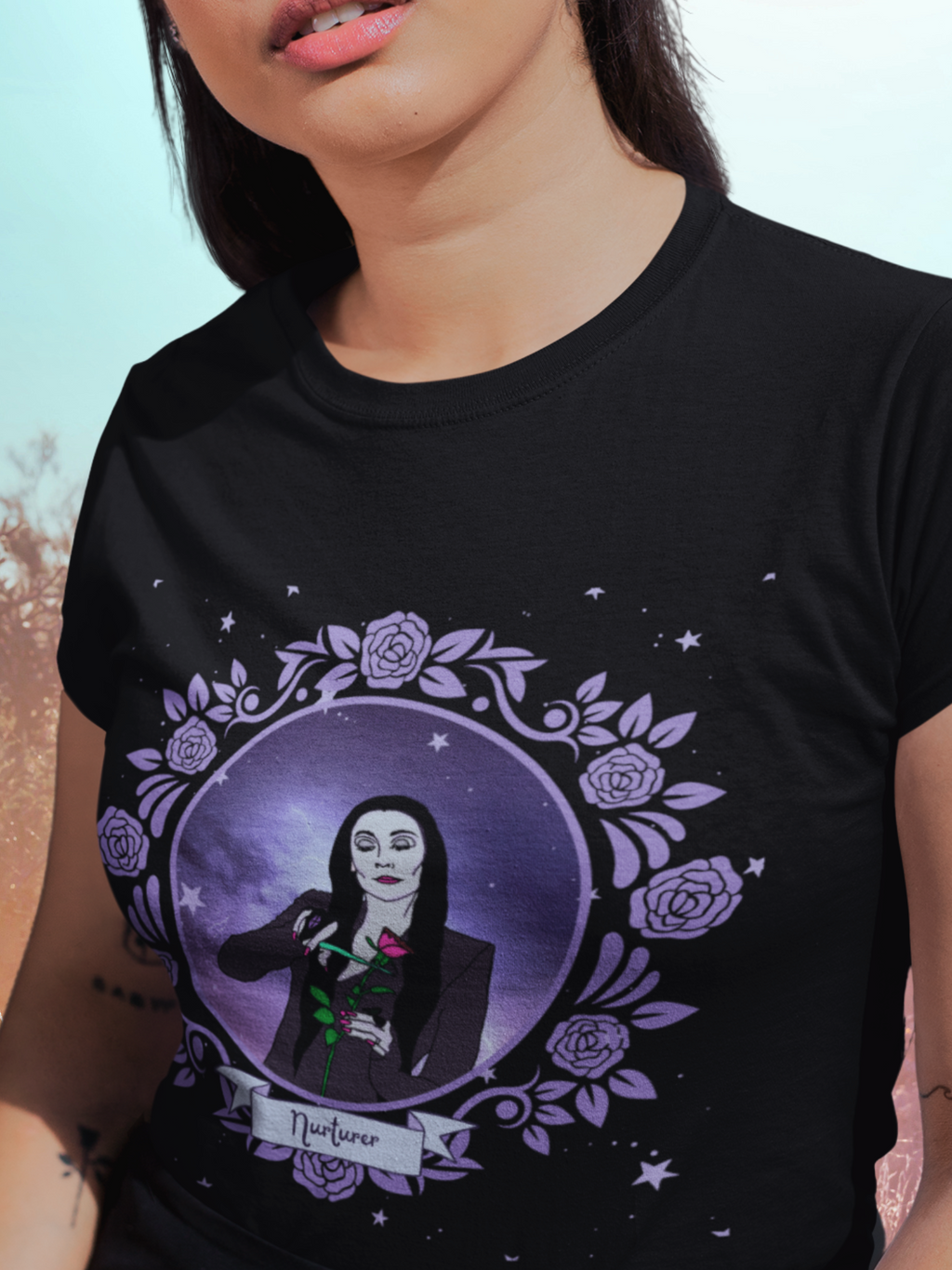 “Nurturer” Morticia Unisex T-shirt