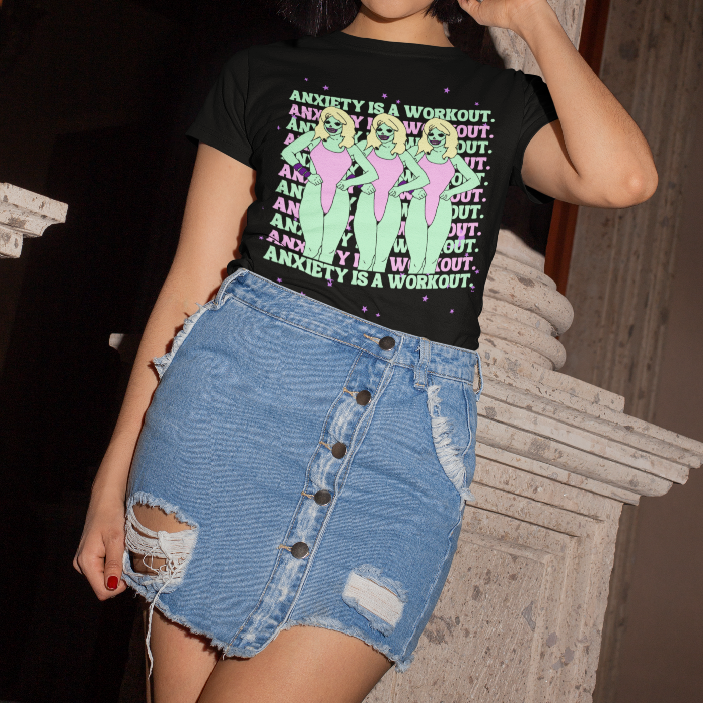 Anxiety is a Workout Super Soft T-Shirt