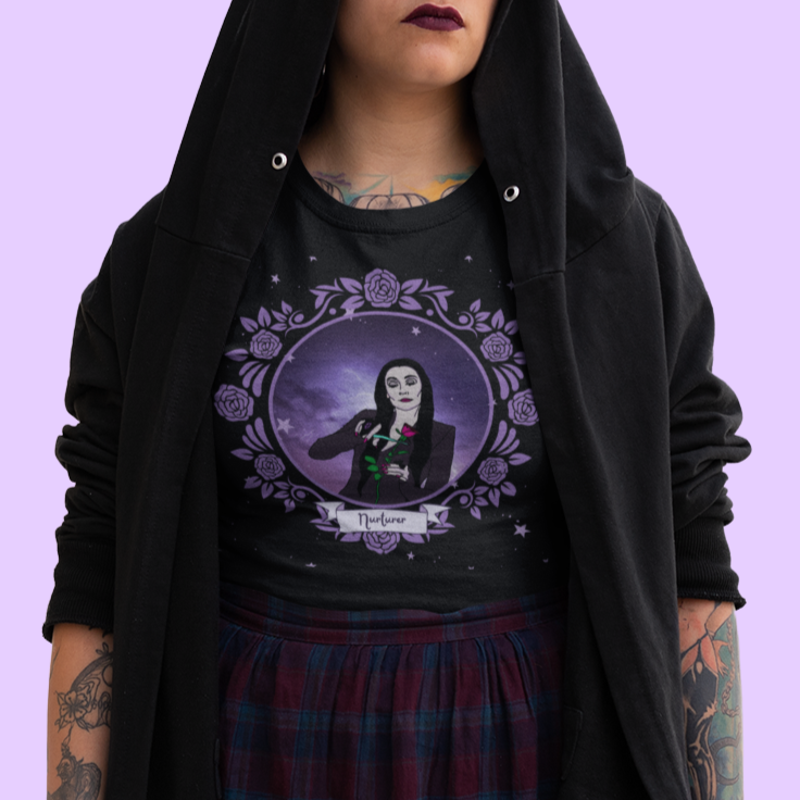 “Nurturer” Morticia Unisex T-shirt