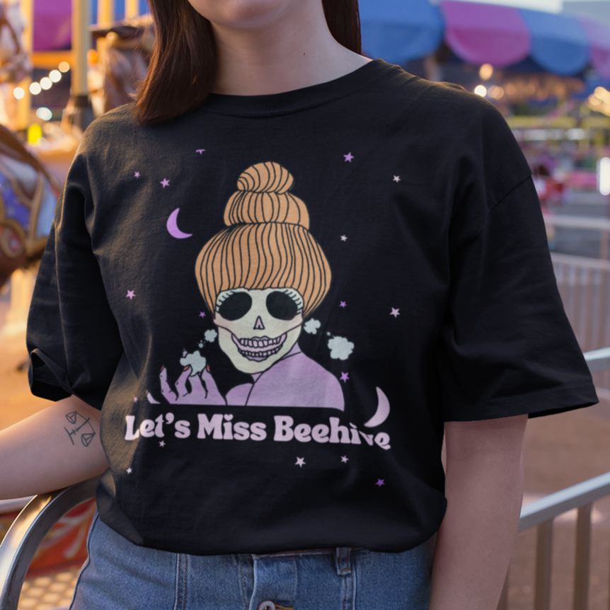 Let's Miss Beehive Skull Super Soft T-Shirt