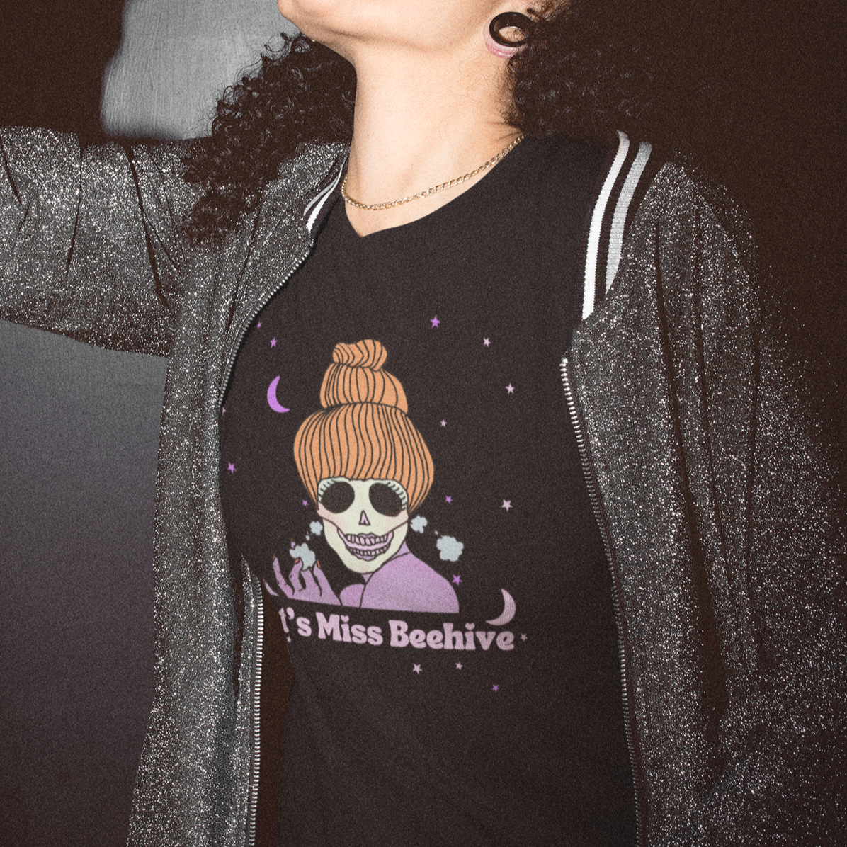 Let's Miss Beehive Skull Super Soft T-Shirt